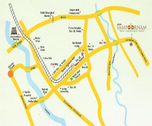 eros sampoornam location map , eros sampoornam