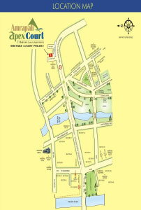 amrapali apex court location map , amrapali apex court