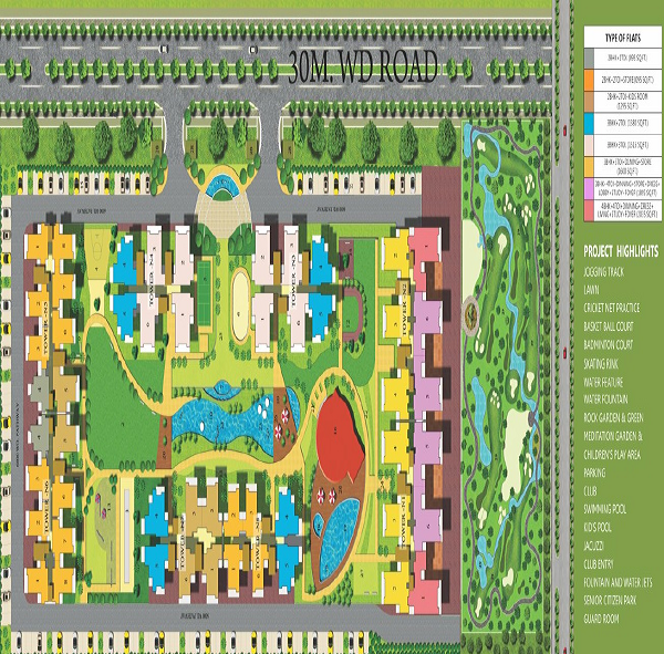 omkar royal nest site plan , omkar royal nest