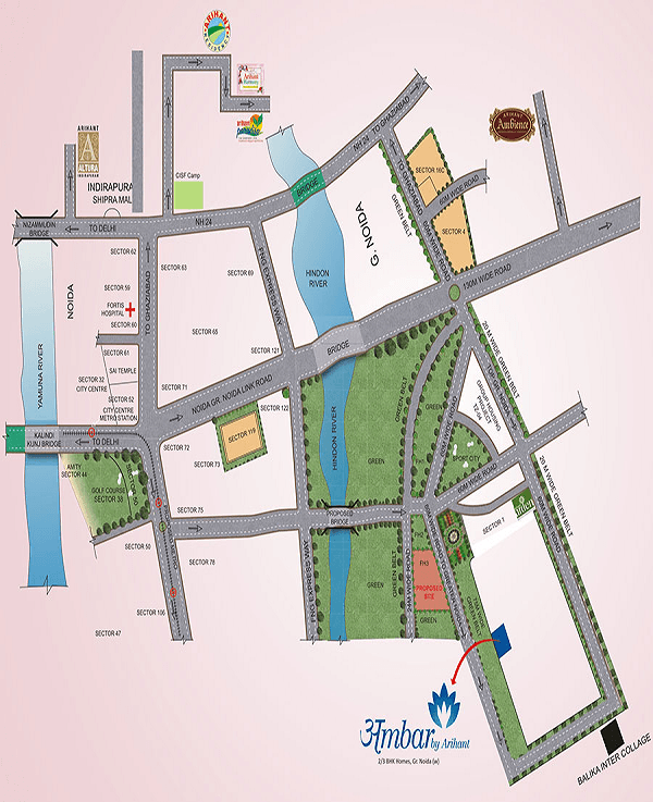 arihant ambar location map , arihant ambar