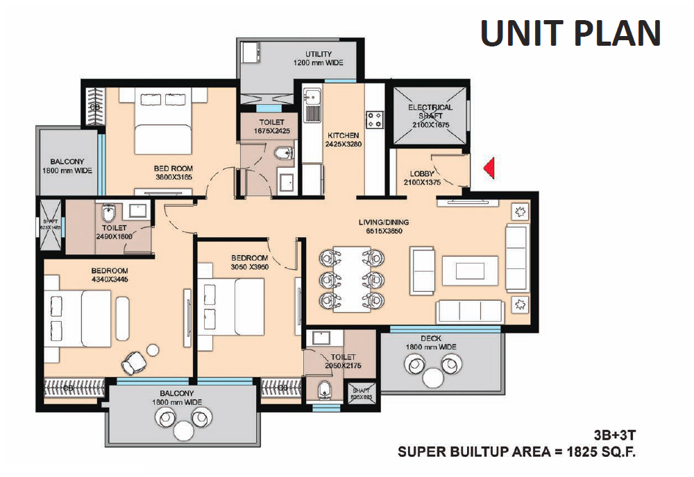 Saha Eminence floor plan3