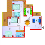 unibera floor plan , noida extension